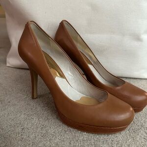 Michael Kors Brown Leather Heels Classic Stiletto